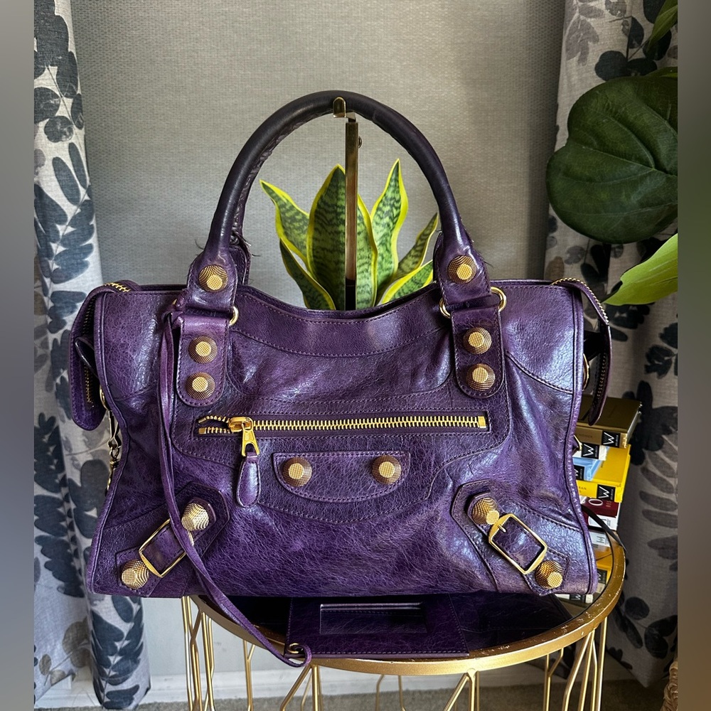 Balenciaga Lambskin The Giant Town Bag